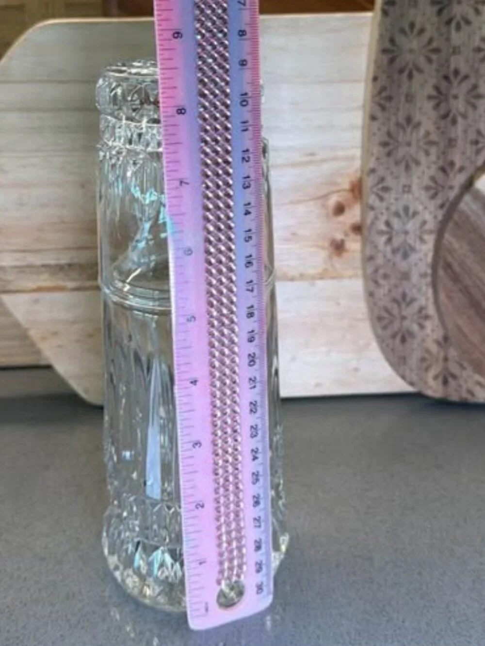Vintage Cut Glass Bedside Water Carafe and Tumbler Set